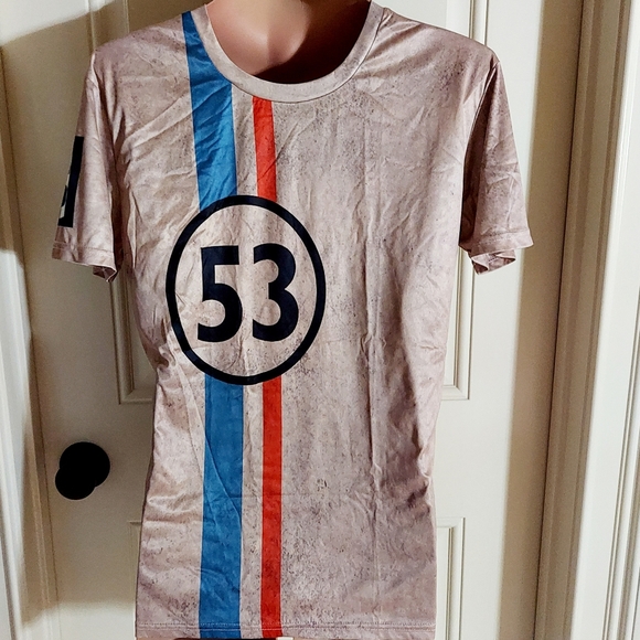 NEW! Men's distressed "Herbie The Love" Bug t-shirt. - Picture 5 of 7